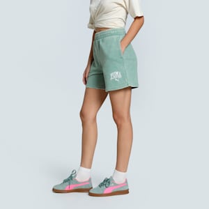 CLASS Women's 5" Washed Shorts, Green Moon, extralarge-IND